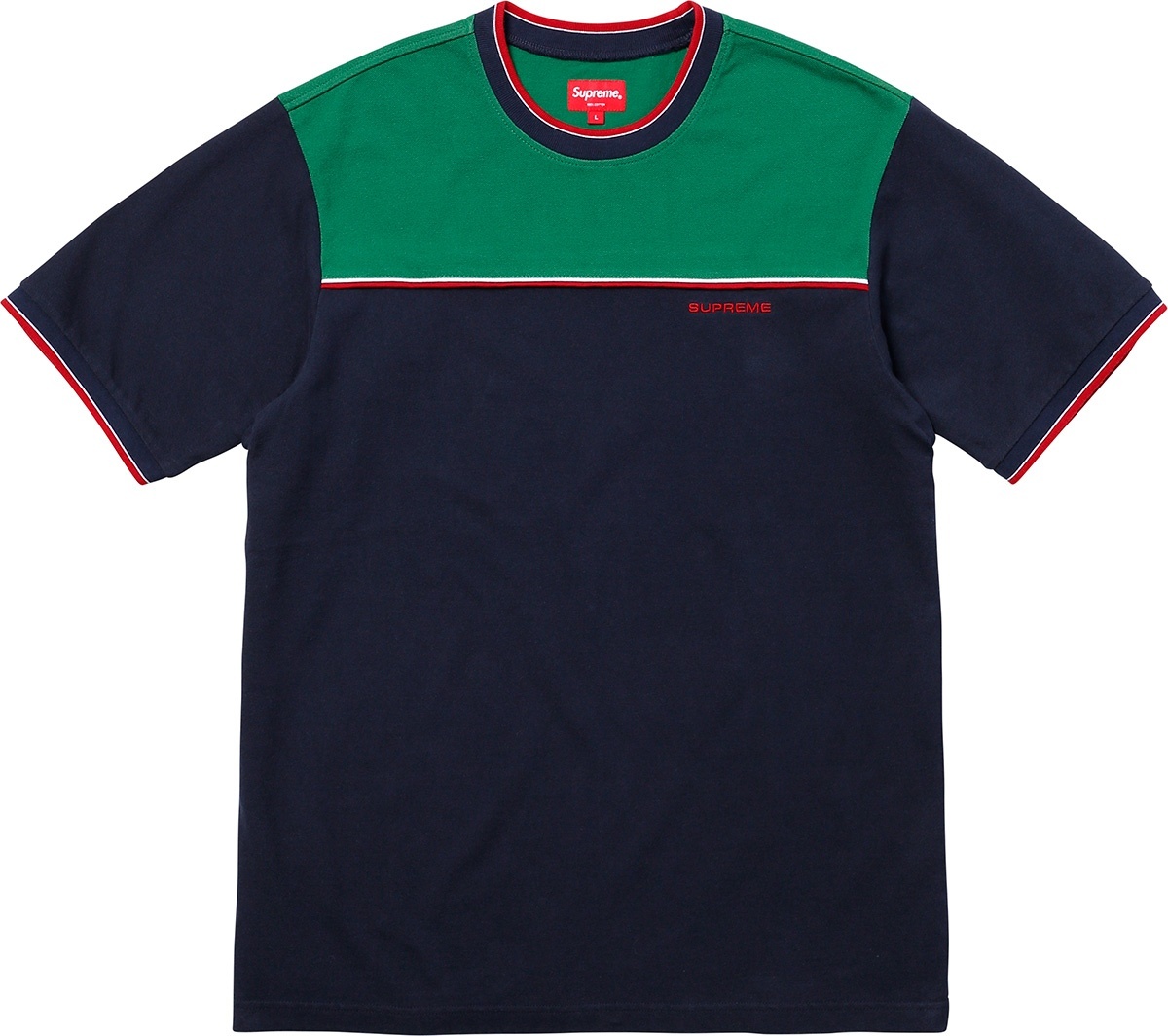 Contrast Yoke Pique Top view 2